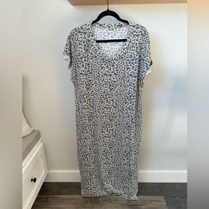 WOMENS LA MIEL LEOPARD DRESS SIZE MEDIUM